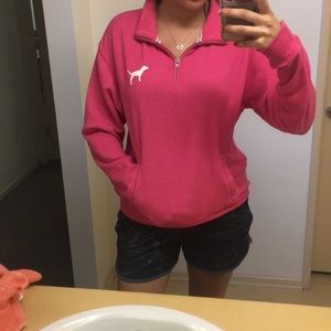 Pink Victoria’s Secret Sweatshirt Quarter Zip